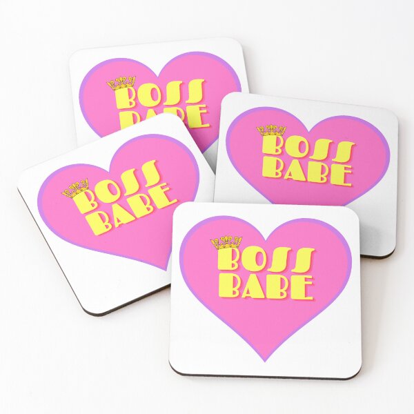 Item preview, Boss Babe Pink Purple Heart With Crown designed and sold by RichTeeDesigns.