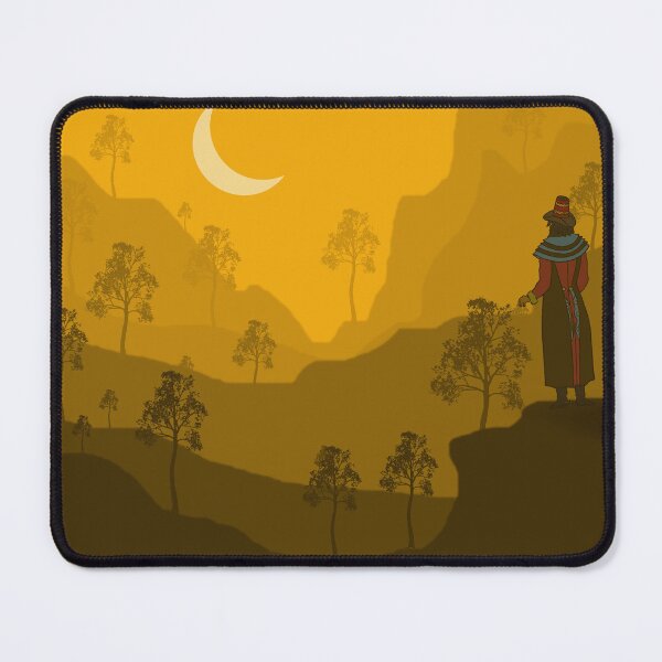 Item preview, Man waits for the moon to shine through the mountains designed and sold by Bigrow.