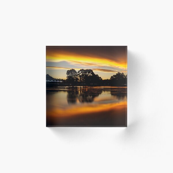 Weeroona Sunset Acrylic Block