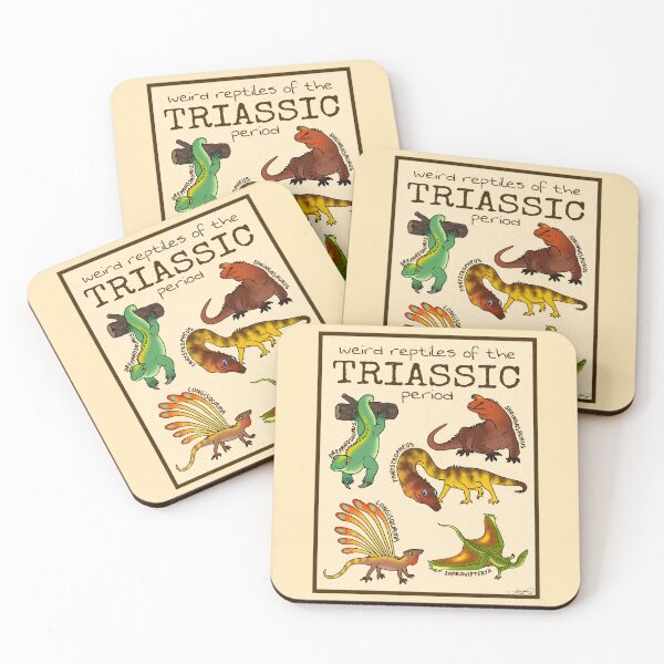 Item preview, Weird Reptiles of the Triassic Period designed and sold by saradrawspaleo.