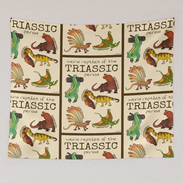 Item preview, Weird Reptiles of the Triassic Period designed and sold by saradrawspaleo.