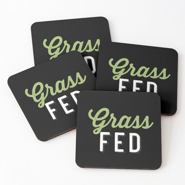 Item preview, Grass Fed - Funny Vegetarian and Vegan Design designed and sold by JoyTop.