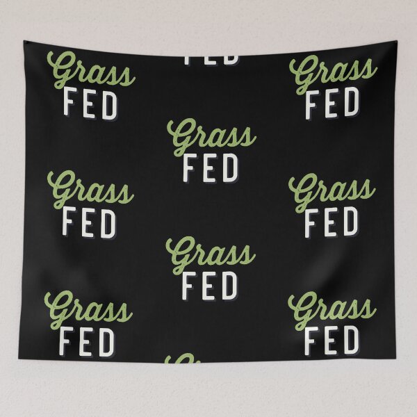 Item preview, Grass Fed - Funny Vegetarian and Vegan Design designed and sold by JoyTop.