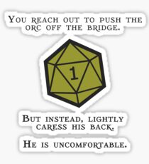 Natural 1 - Orc Sticker