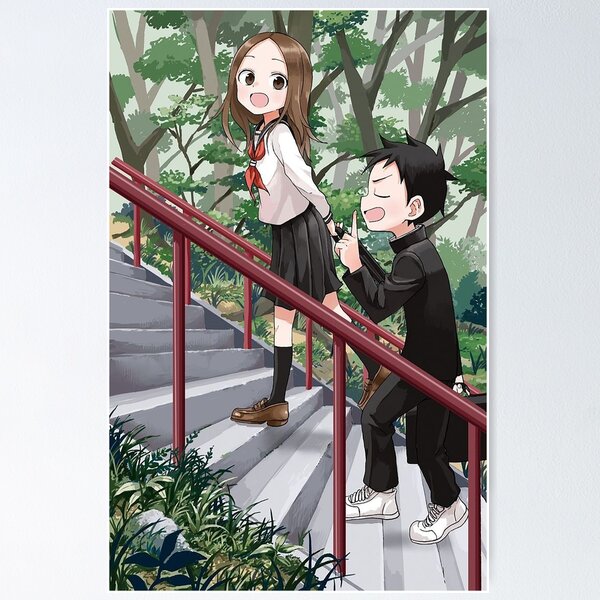 Karakai Jouzu No Takagi-san Takagi Anime Manga Wall Retro Poster