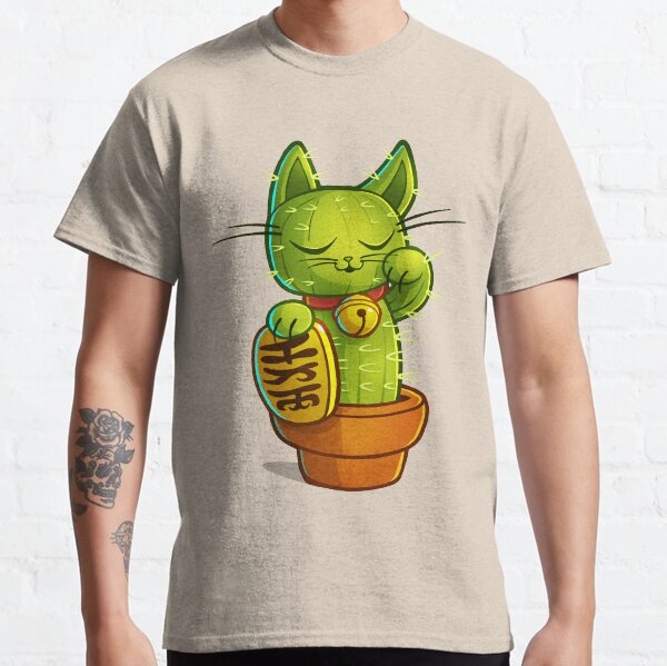 Lucky Cat-tus Classic T-Shirt