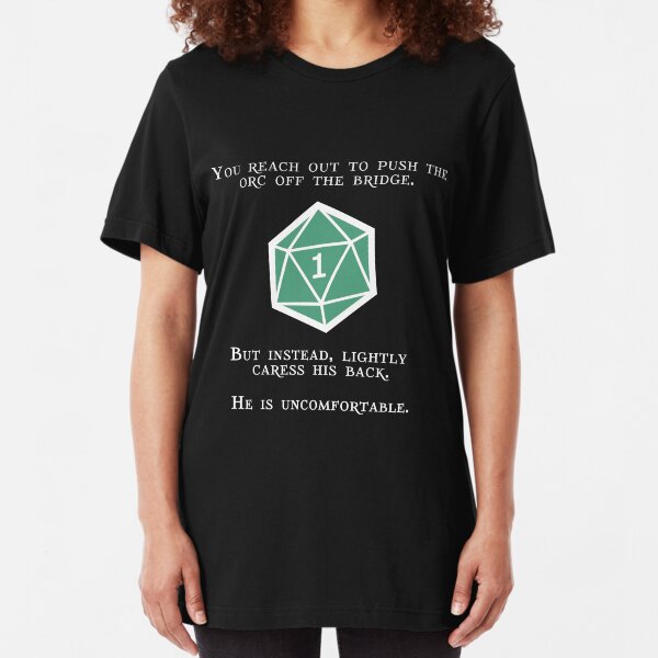 Natural 1 - Orc (White) Slim Fit T-Shirt
