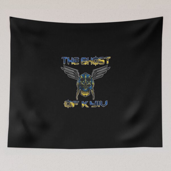 Item preview, The Ghost of Kyiv, Stand With Ukraine Ukrainian Flag designed and sold by KimbempeCB.