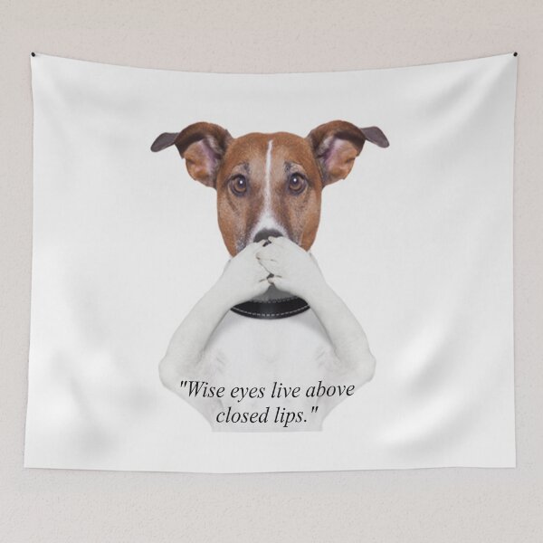 Item preview, Fantasy Dog gossiping too much light-hearted Quotation  designed and sold by NovawayDirect.