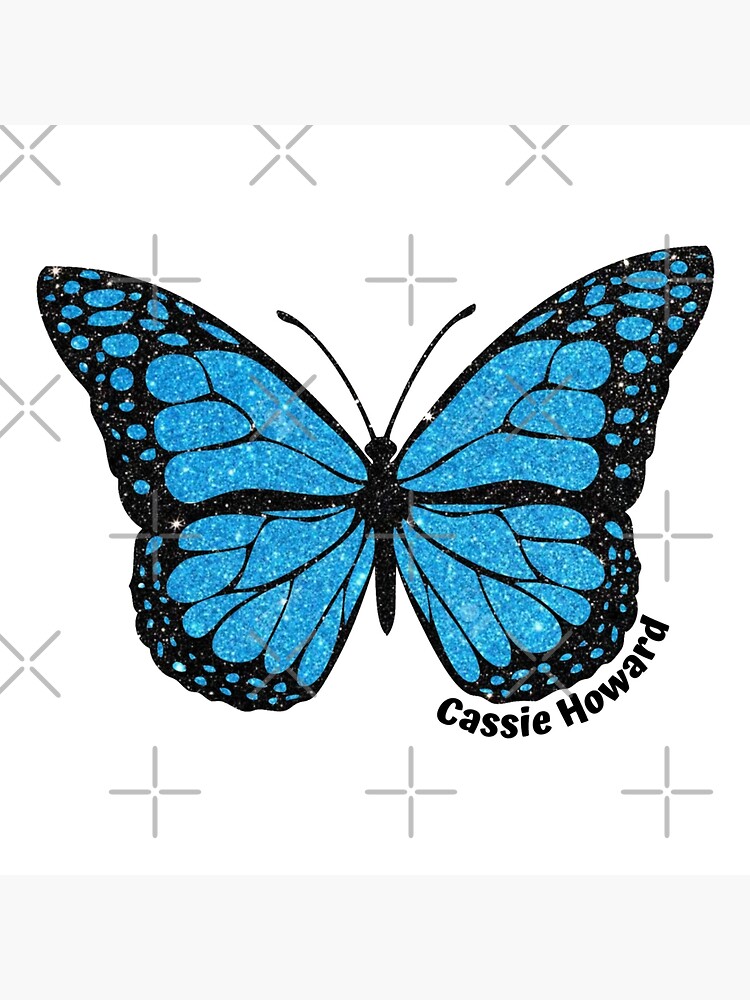 Cassie Howard Blue Glitter Butterfly Euphoria Poster For Sale By