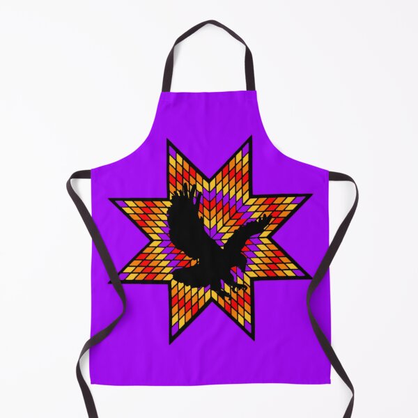 Item preview, Purple / Fire Color Eagle StarQuilt Native Print designed and sold by JMWCD.