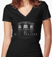 Fun Society (Mr Robot) Women's Fitted V-Neck T-Shirt
