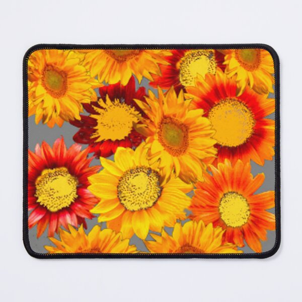 Item preview,  ASSORTED COLORFULL SUNFLOWERS ABSTRACT GREY ART  designed and sold by sharlesart.