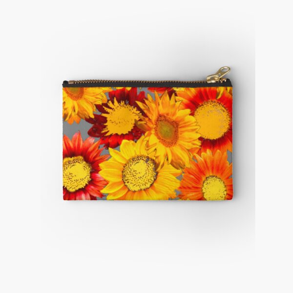 Item preview,  ASSORTED COLORFULL SUNFLOWERS ABSTRACT GREY ART  designed and sold by sharlesart.