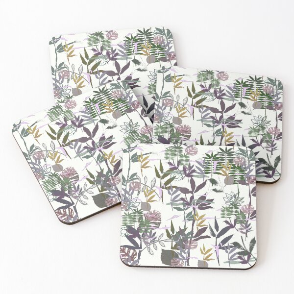 Item preview, FOLIAGE MELANGE WHITE designed and sold by KINGTOUCAN.