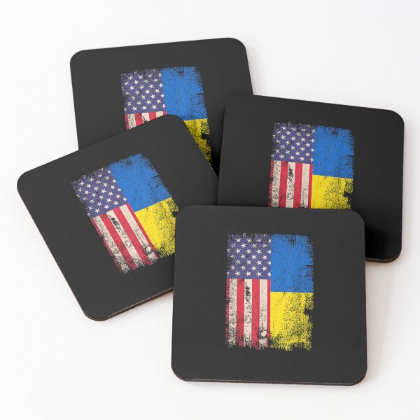 Item preview, Ukrainian American Flag Ukraine USA Roots designed and sold by KimbempeCB.