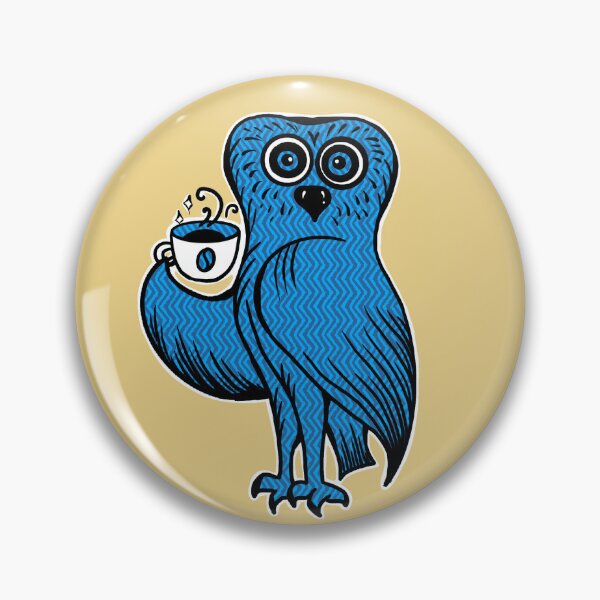 Item preview, Sleepless owl designed and sold by RainbowColorsArt.