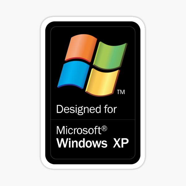 Designed for Microsoft Windows XP Sticker