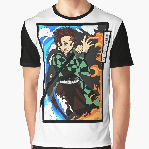 ins】Japan Anime Demon Slayer Kimetsu No Yaiba Tanjiro Kamado Cosplay 3D  Printed kids T-shirt For ch