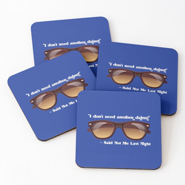 Item preview, I Don’t Need Another Drink…! (on Blue) designed and sold by PawsitiveMum.