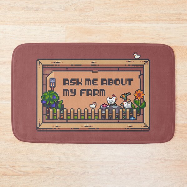 Item preview, Ask me About my Farm Creative Gaming Sandbox Farming Pixel Art designed and sold by yisela.