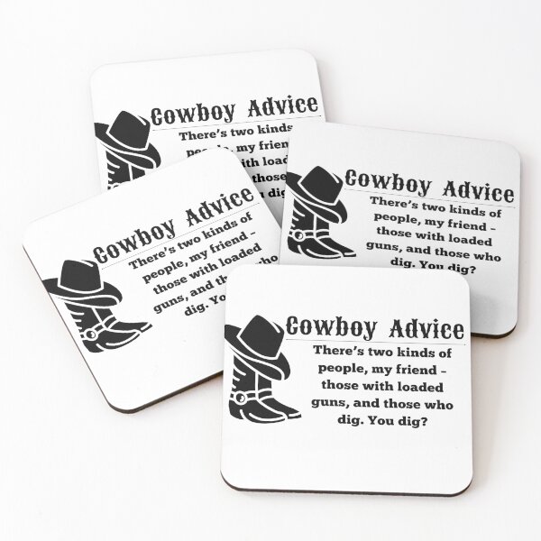Item preview, Cowboy Advice designed and sold by DaydreamerDzine.