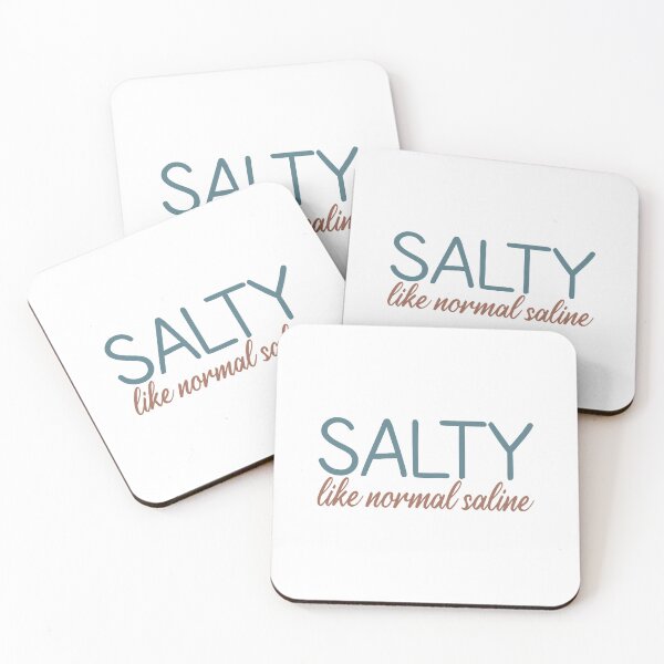 Aperçu de l'œuvre Salé - Comme une solution saline normale - excellent cadeau pour les infirmières ou autres membres du personnel médical créée et vendue par MOONINSPIRATION.