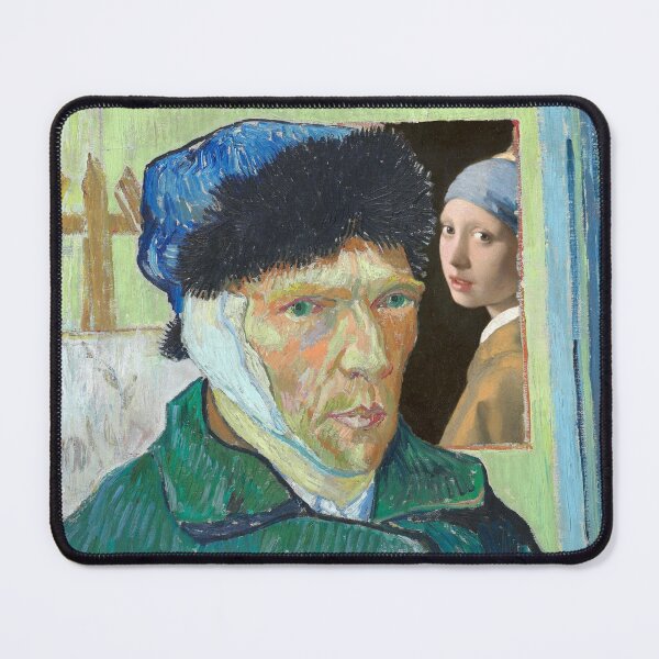 Item preview, Subtly Ruined Van Gogh - Girl with a Pearl Earring designed and sold by weavernap.