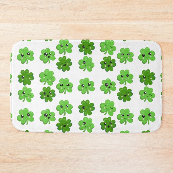 Item preview, St. Patrick's Day Kawaii Shamrocks. designed and sold by MonkeyBizness.