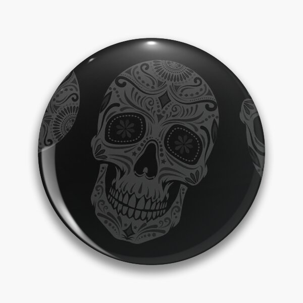 Item preview, Black and Grey Mexican Sugar Skulls designed and sold by TheHotIgloo.