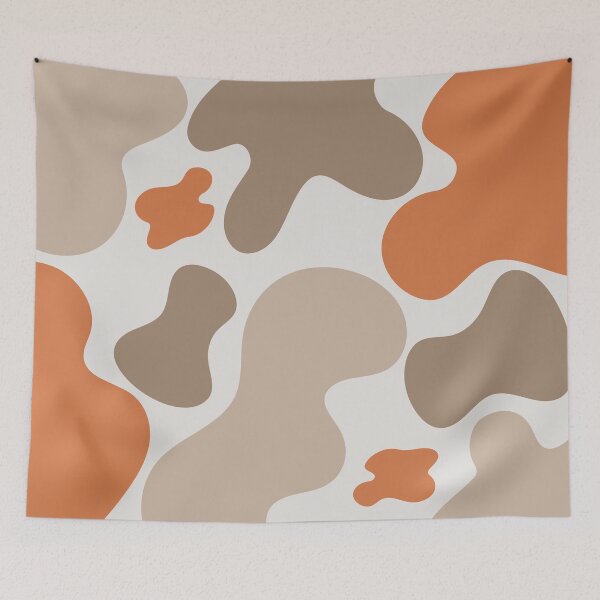 Item preview, Liquid Abstract Pattern Orange Brown designed and sold by BeatrisVeres.