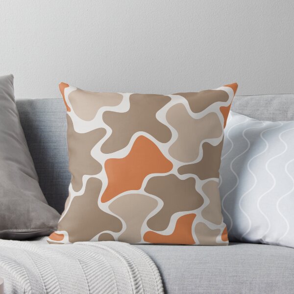 Item preview, Liquid Abstract Pattern Orange Brown designed and sold by BeatrisVeres.