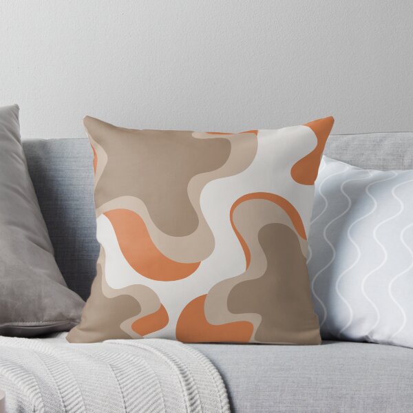 Item preview, Liquid Abstract Pattern Orange Brown designed and sold by BeatrisVeres.
