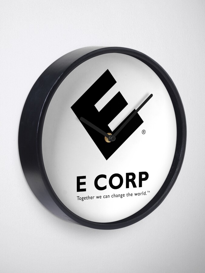 E Corp Mr Robot Clock By Imsecretlygeeky Redbubble