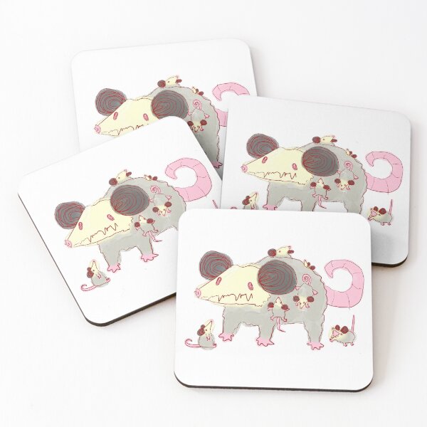 Item preview, Opossum Family With Babies! designed and sold by ghostcashew.