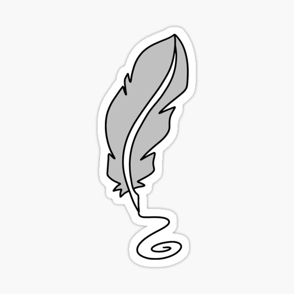 Ink and Quill  Sticker by WritersSpot, Redbubble