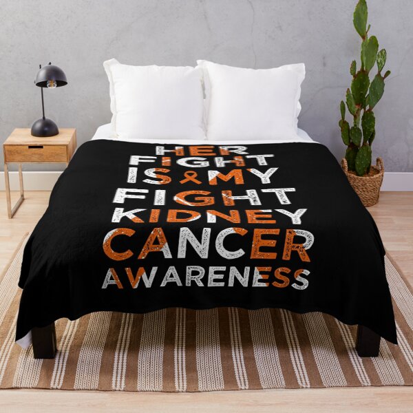 Item preview, Her Fight Is My Fight Kidney Cancer Awareness Orange Ribbon Vintage designed and sold by cssdru.