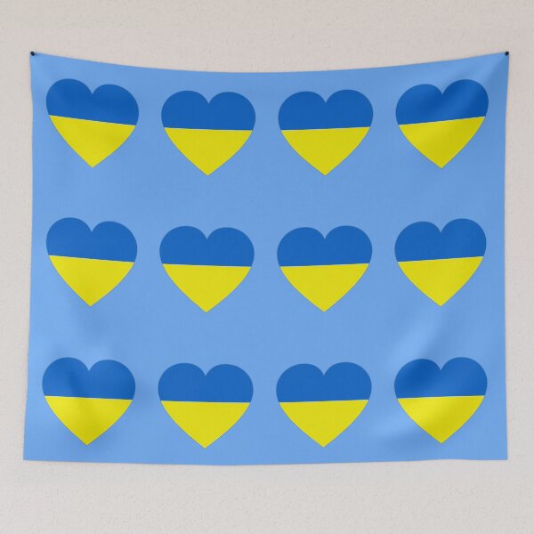 Item preview,  UKRAINIAN FLAG Heart designed and sold by LoveAndDefiance.