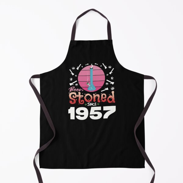 Item preview, Been stoned since 1957 (Pink retro vintage sunset with bong) designed and sold by YomeHayin.