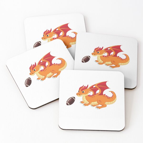 Item preview, Dragon Playing Rugby ,Funny Good Dragon Rugby Lovers Orange Design designed and sold by pedrored369.