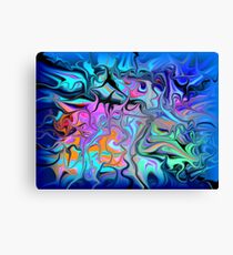 Fluid Blues Canvas Print
