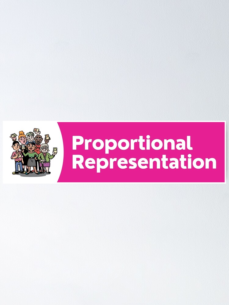 "Proportional Representation Sticker" Poster for Sale by FairVoteCanada