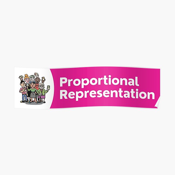 "Proportional Representation Sticker" Poster for Sale by FairVoteCanada