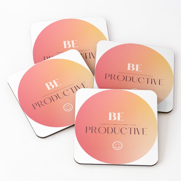 Item preview, Be productive with a smiley face - gradient background designed and sold by Talitha Marya.