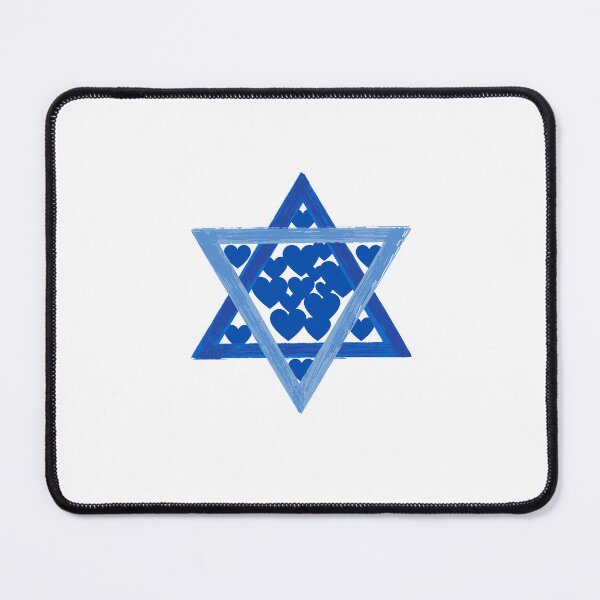 Item preview, Jewish Star filled with hearts designed and sold by NJGDesigns.