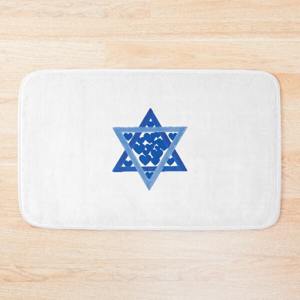 Item preview, Jewish Star filled with hearts designed and sold by NJGDesigns.