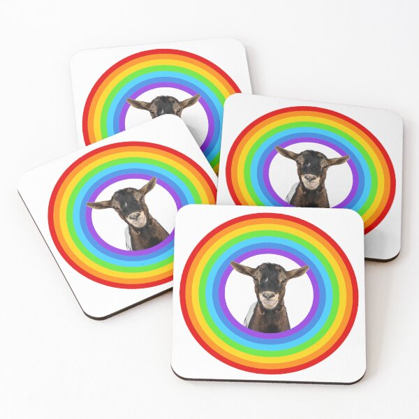 Item preview, Rainbow Happy Baby Goat designed and sold by toadsforall.