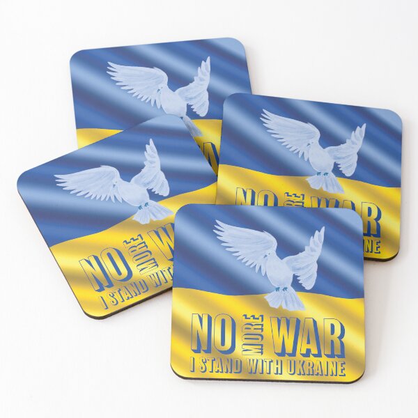 Item preview, I Stand With Ukraine - I Support Ukraine - Blue and Yellow Flag - Ukrainian Flag - Heroism and Resilience - Peace NO War  designed and sold by zicutza.