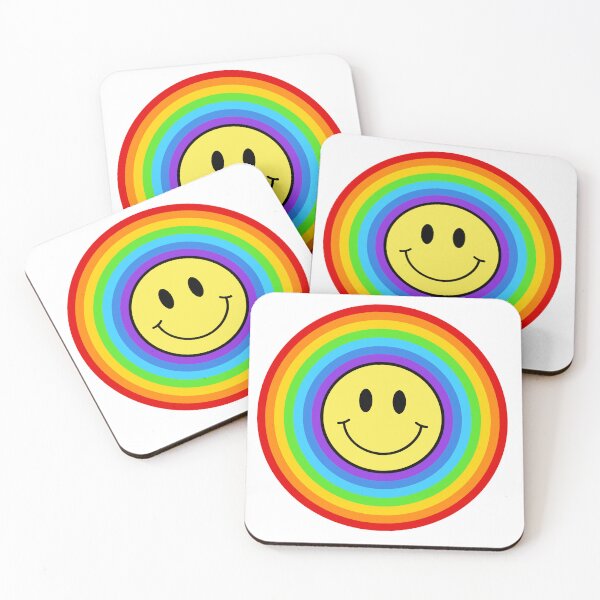 Item preview, Rainbow Smiley Face designed and sold by toadsforall.