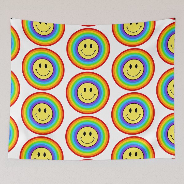 Item preview, Rainbow Smiley Face designed and sold by toadsforall.